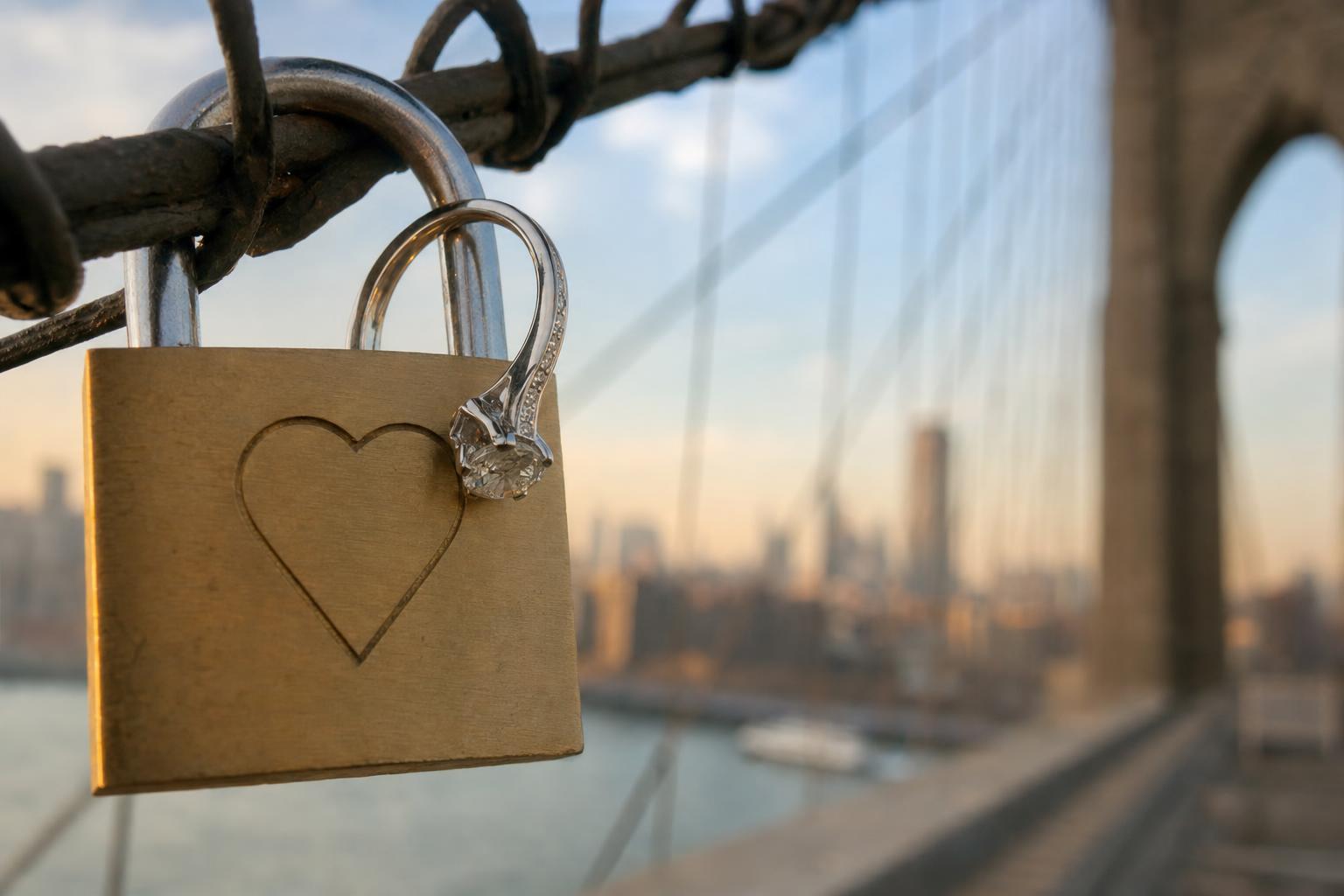 Love Lockdown - Brooklyn Bridge proposal package in New York