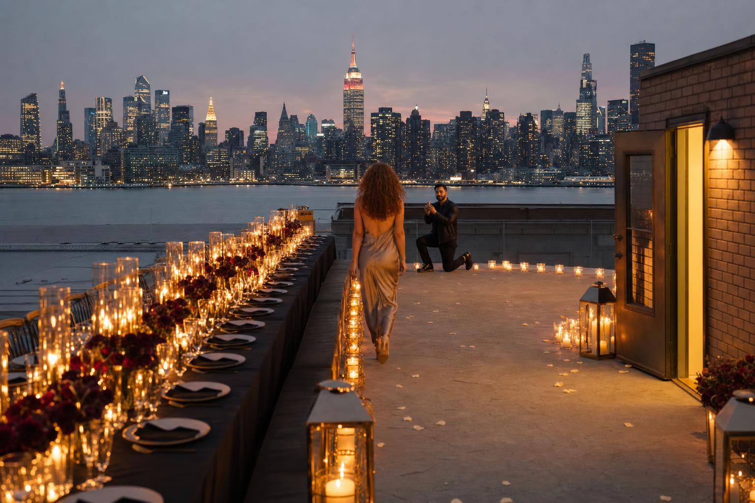 In Brooklyn Heights - marriage proposal in New York