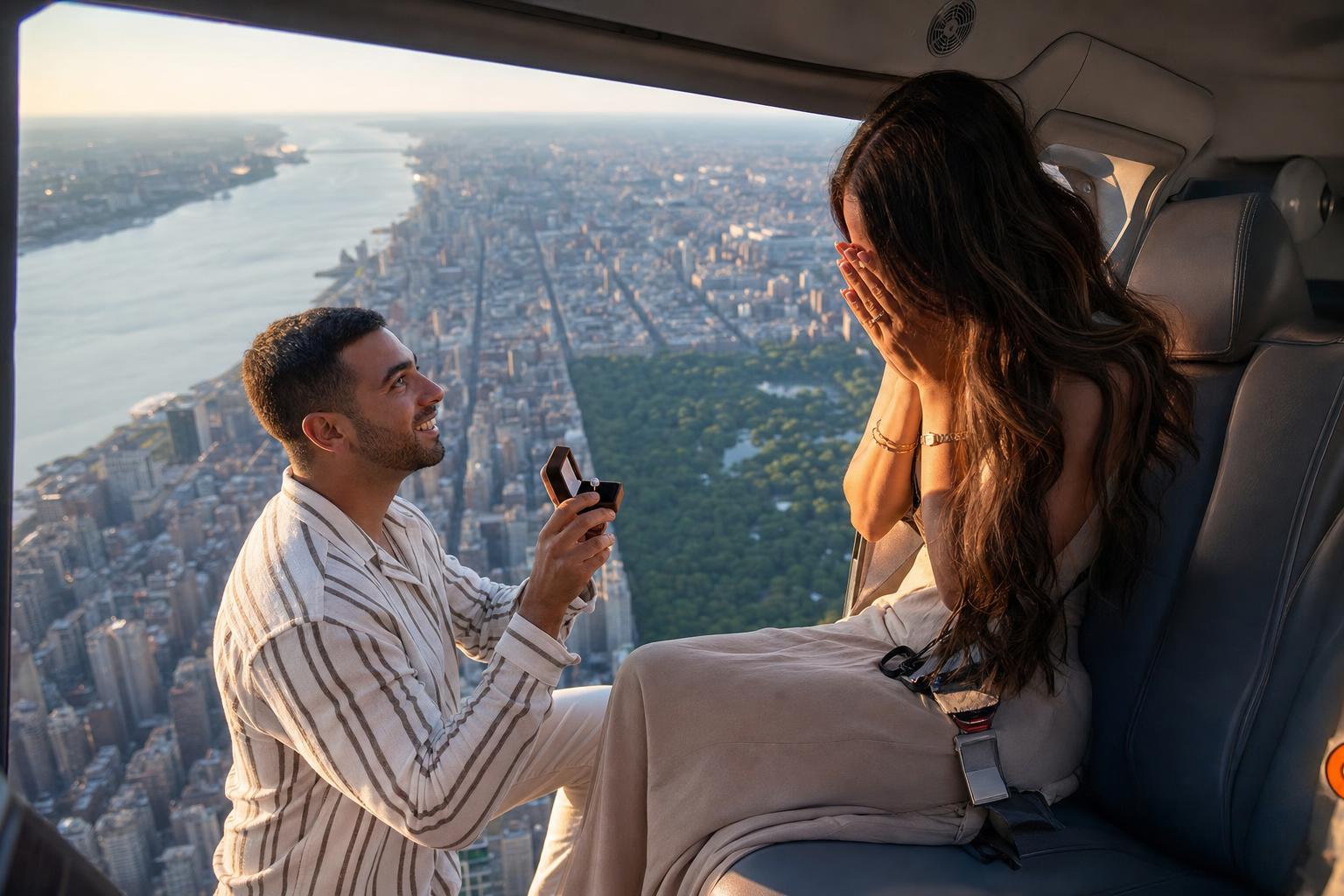 City Lights Helicopter - Empire State Building proposal package in New York