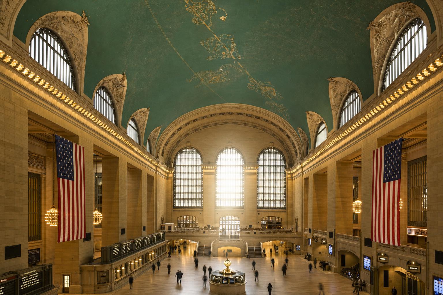At Grand Central Terminal - marriage proposal in New York