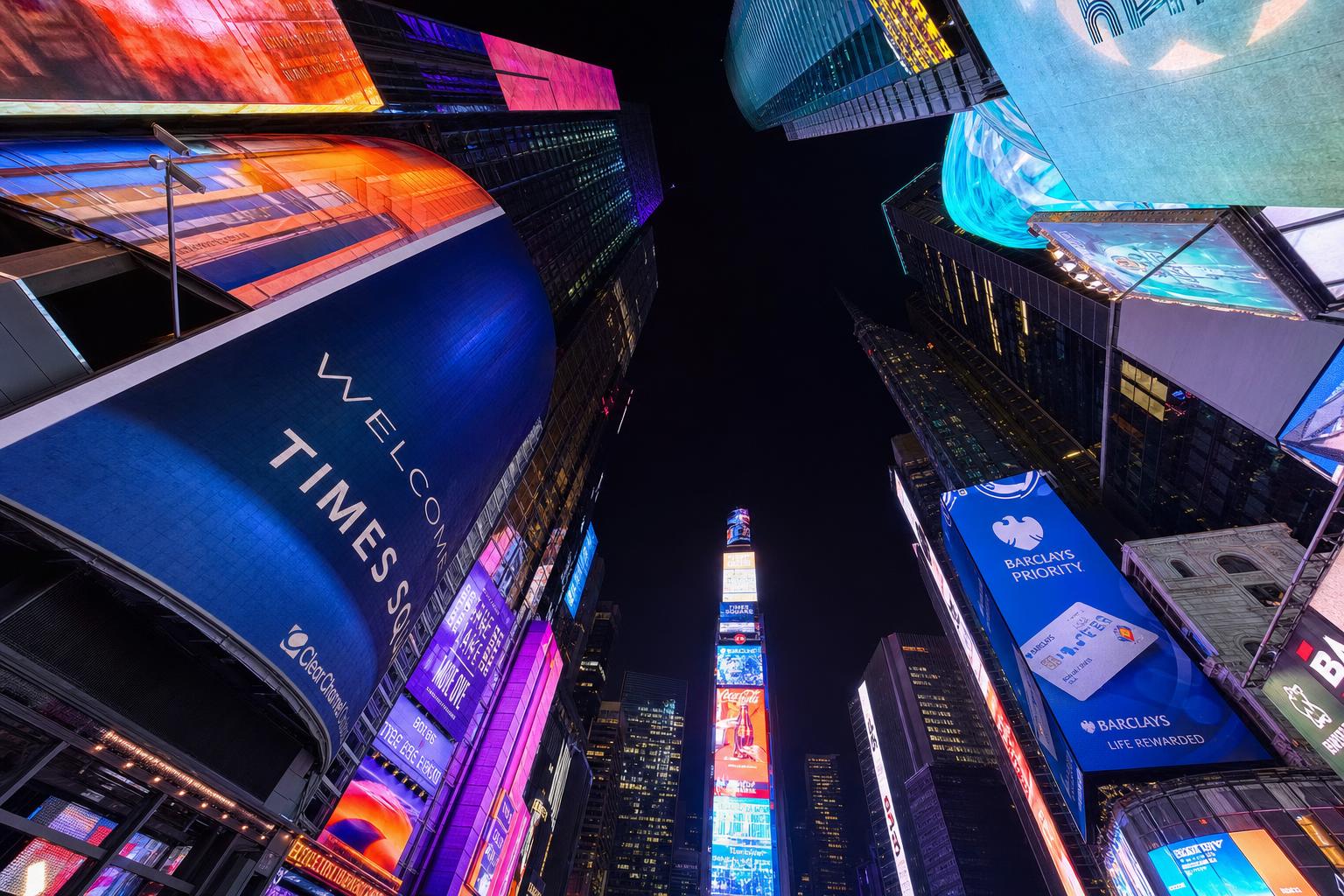 In Times Square - marriage proposal in New York